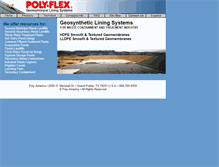 Tablet Screenshot of poly-flex.com